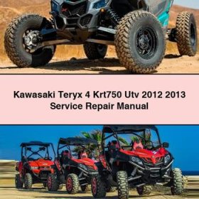 Kawasaki Teryx 4 Krt750 Utv 2012 2013 Manual de servicio y reparación