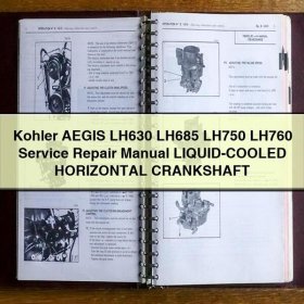 Kohler AEGIS LH630 LH685 LH750 LH760 Manual de servicio y reparación LIQUID-COOLED HORIZONTAL CRANKSHAFT