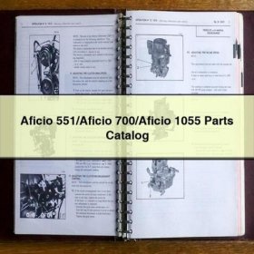 Ersatzteilkatalog für Aficio 551/700/1055