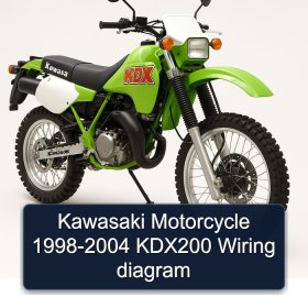 Kawasaki Motorcycle 1998-2004 KDX200 Wiring diagram