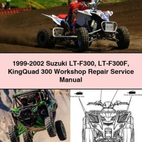 1999-2002 Suzuki LT-F300 LT-F300F KingQuad 300 Workshop Manual de servicio y reparación