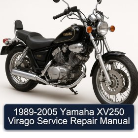 1989-2005 Yamaha XV250 Virago Manual de servicio y reparación