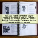 Komatsu PC200LC-5 Mighty Hydraulic Excavator Service Repair Workshop Manual