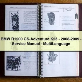 BMW R 1200 GS Adventure K25 - Service- und Reparaturhandbuch (Mehrsprachig) 2008-2009