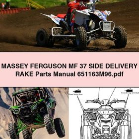 MASSEY FERGUSON MF 37 SIDE Delivery RAKE Parts Manual 651163M96
