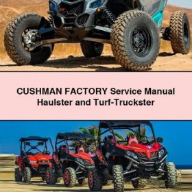 CUSHMAN Factory Service Repair Manual Haulster and Turf-Truckster