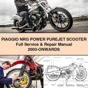 PIAGGIO NRG POWER PUREJET Scooter Full Manual de servicio y reparación 2003-ONWARDS