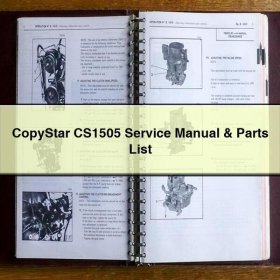 CopyStar CS1505 Service Repair Manual & Parts List