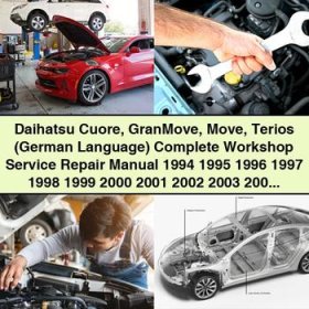 Daihatsu Cuore, GranMove, Move, Terios Workshop Service Repair Manual 1994-2004 (German Language)