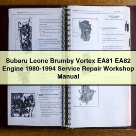 Manual de Reparación y Servicio Subaru Leone Brumby Vortex EA81 EA82 (1980-1994)