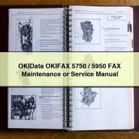 OKIData OKIFAX 5750/5950 FAX Maintenance or Service Repair Manual