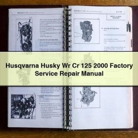 Husqvarna Husky Wr Cr 125 2000 Factory Manual de servicio y reparación