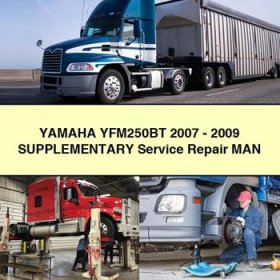 Yamaha YFM250BT 2007-2009 SUPPLEMENTARY Service Repair MAN