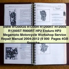 BMW R1200GS, R1200R, R1200RT, R1200S, R1200ST, R900RT, HP2 Enduro, HP2 Megamoto: Werkstatt- und Reparaturservicehandbuch 2004-2012 (über 9.000 Seiten, 4 GB, durchsuchbar, indiziert)