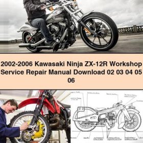 2002-2006 Kawasaki Ninja ZX-12R Workshop Manual de servicio y reparación 02 03 04 05 06