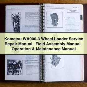 Manuales de Servicio y Operación para la Cargadora de Ruedas Komatsu WA900-3