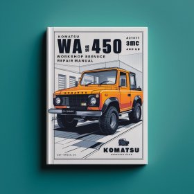 Komatsu WA 450 3MC A31001 and up Workshop Manual de servicio y reparación