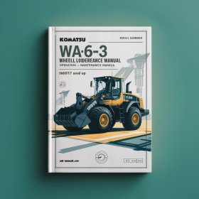 Komatsu WA65-3 Wheel Loader Operation & Maintenance Manual (Serial Number: HA940549-HA940771 H20761 and up)