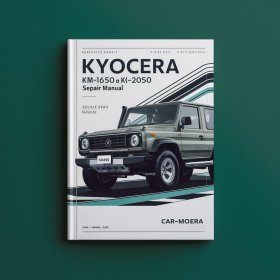 Kyocera KM-1650 and KM-2050 Service Repair Manual