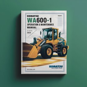 Komatsu WA600-1 Wheel Loader Operation & Maintenance Manual