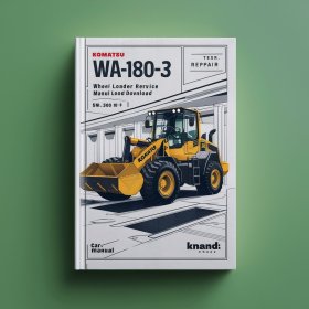 Komatsu WA180-3 (EU-SPEC.) Wheel Loader Manual de servicio y reparación (SN: 53001 and up)