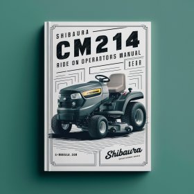 Shibaura CM214 Aufsitzmäher Bedienungsanleitung