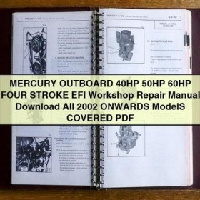 Manual de Reparación de Motores Fuera de Borda Mercury 40-60 HP EFI (4 Tiempos) 2002 en Adelante