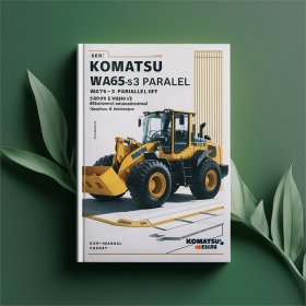 Komatsu WA65-3 WA65-3 PARALLEL LIFT WA75-3 WA85-3 WA90-3 WA95-3 Wheel Loader Manual de servicio y reparación + Operation & Maintenance Manual