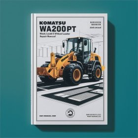Komatsu WA200 5 WA200PT 5 Wheel Loader Manual de servicio y reparación 2005 Onward