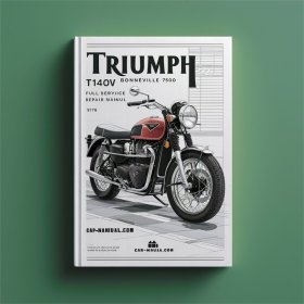 Triumph T140V Bonneville 750 1976 Full Manual de servicio y reparación