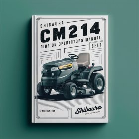 Shibaura CM214 Aufsitzmäher Bedienungsanleitung