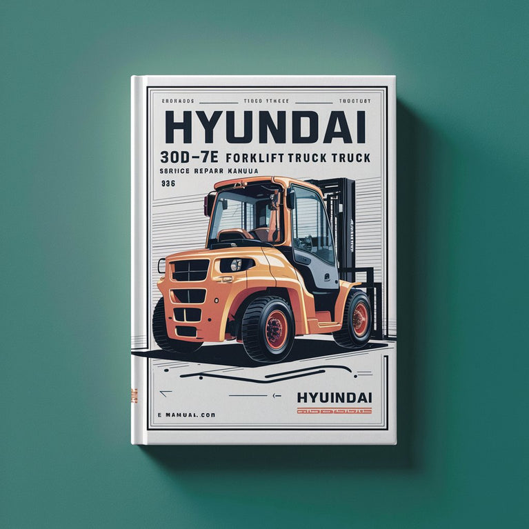 Manual de taller y reparación de montacargas Hyundai 30D-7E