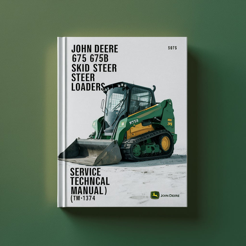 Manual técnico de servicio de minicargadoras John Deere 675 675B (TM1374)