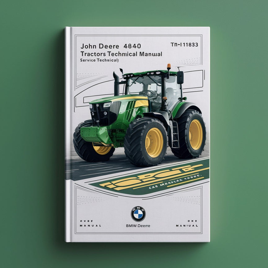 Manuel technique d'entretien des tracteurs John Deere 4640 4840 (TM1183)