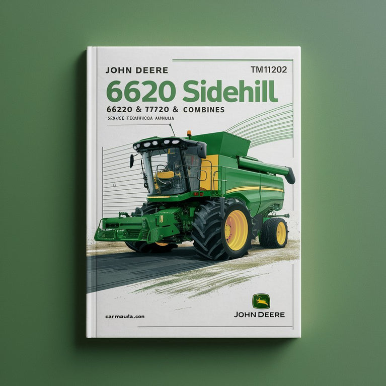 Manual técnico de servicio de las cosechadoras John Deere 6620 Sidehill 6620, 7720 y 8820 (TM1202)