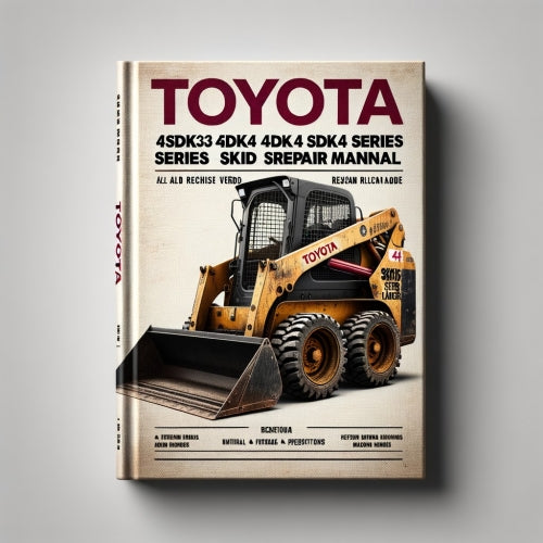 Manual de servicio y reparación de minicargadoras Toyota de las series 4SDK3, 4SDK4, 4SDK5, 4SDK6, 4SDK8 y 4SDK10