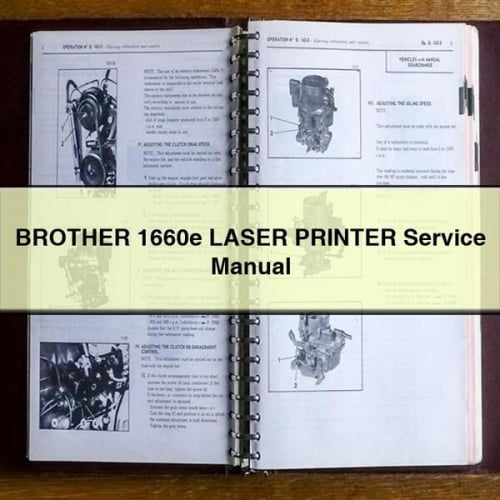 Brother 1660e Laser Printer Service Manual PDF