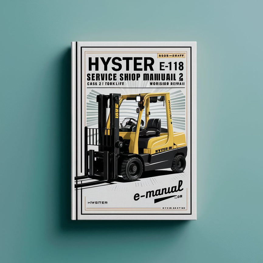 Manual de taller de servicio de montacargas Hyster E118 (R30FFAFF) Libro de reparación de taller de montacargas clase 2