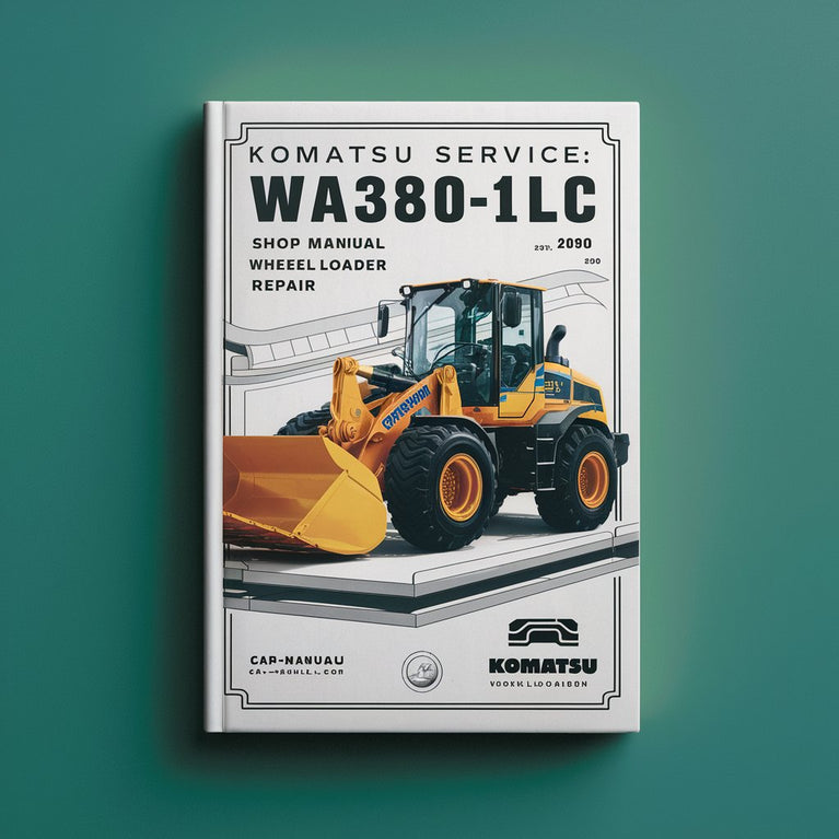 Manuel d'atelier Komatsu Service WA380-1LC Livre de réparation d'atelier pour chargeuse sur pneus