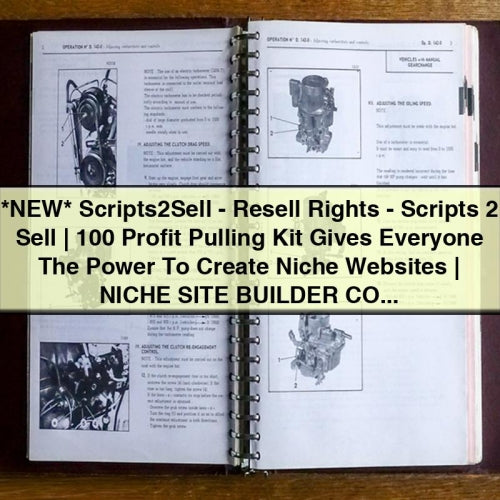 *NEW* Scripts2Sell - Resell Rights - Scripts 2 Sell | 100 Profit Pulling Kit Gives Everyone The Power To Create Niche Websites | NICHE SITE BUILDER COLLECTION