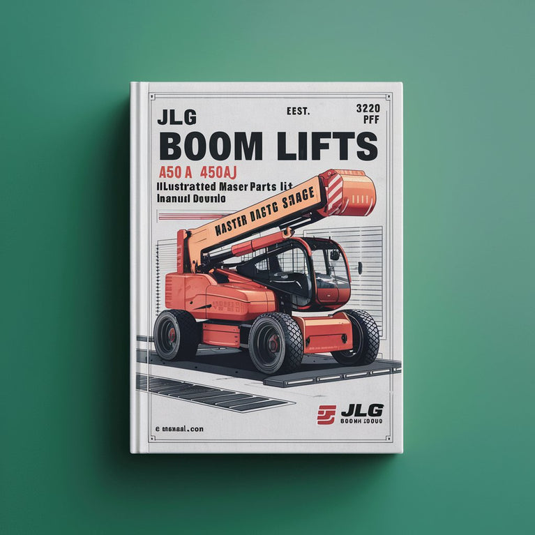 JLG Boom Lifts 450A 450AJ ANSI Illustrated Master Parts List Manual  (P/N 3120750)