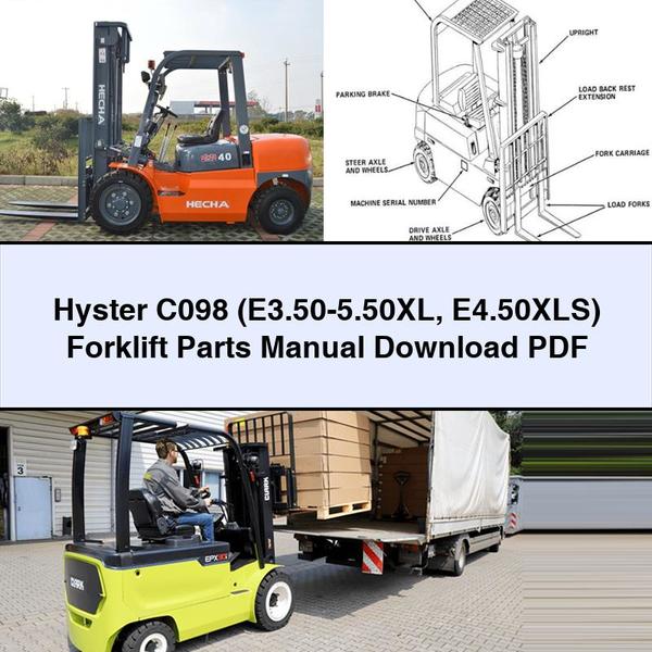 Hyster C098 (E3.50-5.50XL E4.50XLS) Forklift Parts Manual