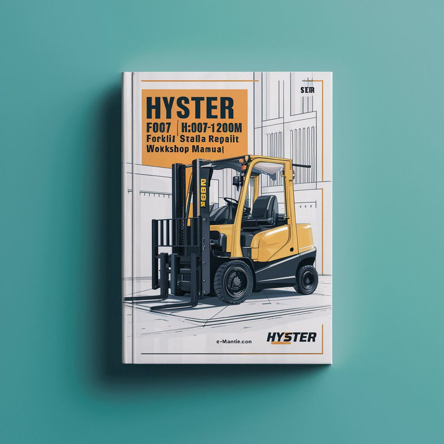 Manual de taller de reparación y mantenimiento de carretillas elevadoras Hyster F007 (H8.00-12.00XM Europa)