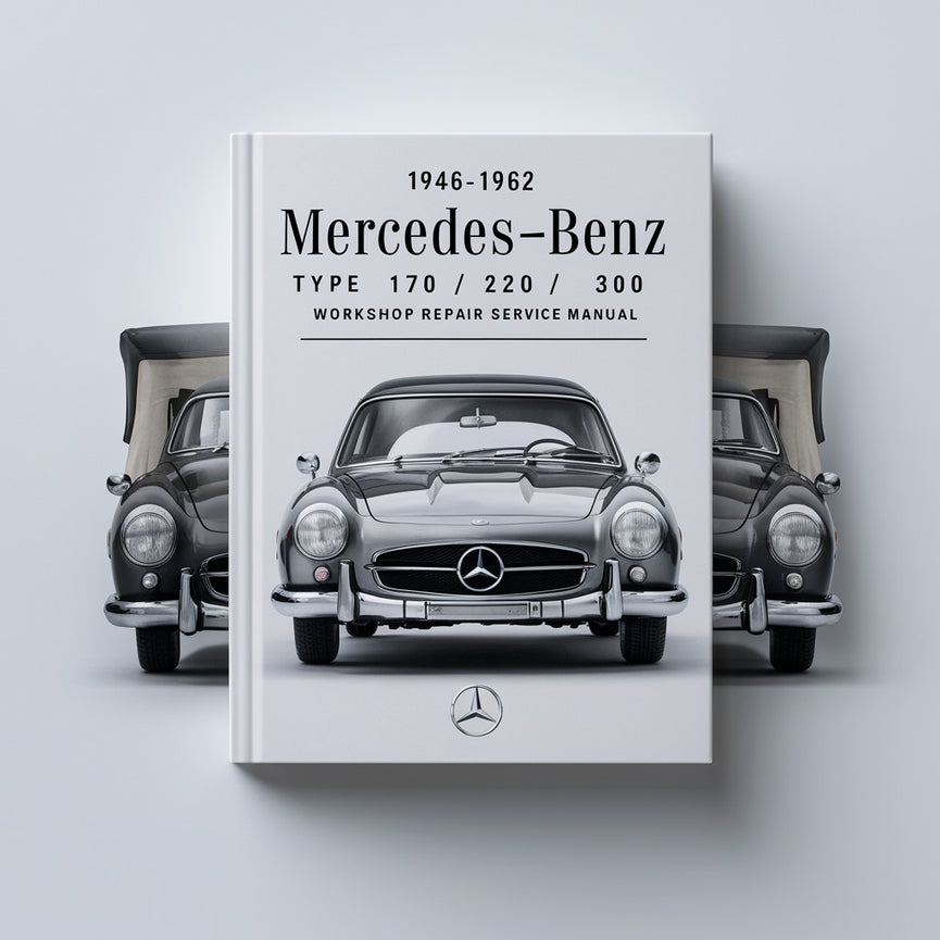 Manuel de réparation et d'entretien d'atelier Mercedes-Benz Type 170/220/300 1946-1962 Meilleur