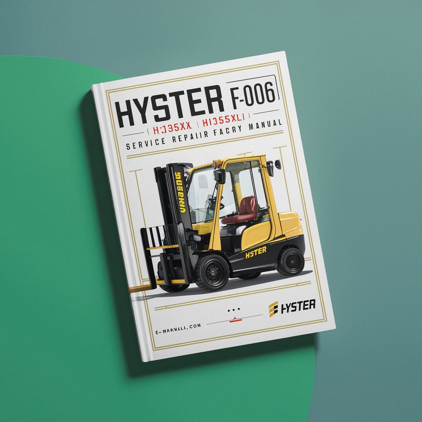 Manual de fábrica de reparación y mantenimiento de montacargas Hyster F006 (H135XL H155XL)