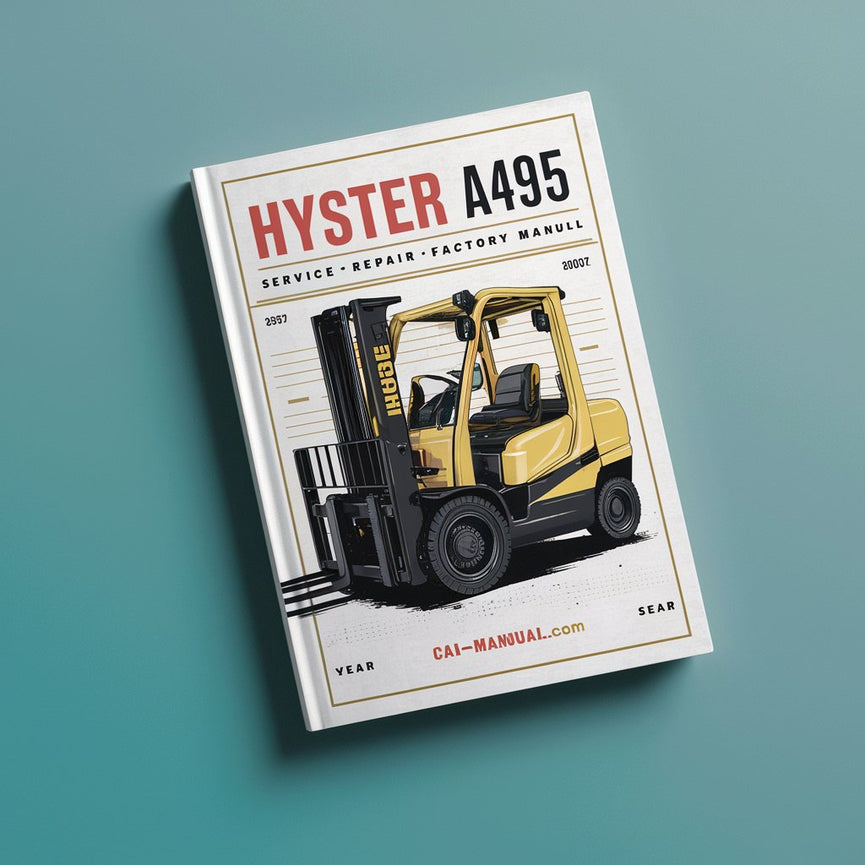 Manual de fábrica de reparación y mantenimiento de montacargas Hyster A495 (W20ZA W25ZA)