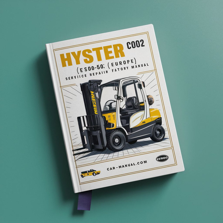 Manual de fábrica de reparación y mantenimiento de montacargas Hyster C002 (S30-50C [Europa])