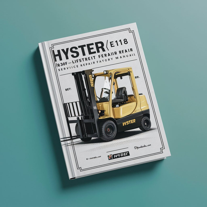 Manual de fábrica de reparación y mantenimiento de montacargas Hyster E118 (R30FFAFF)