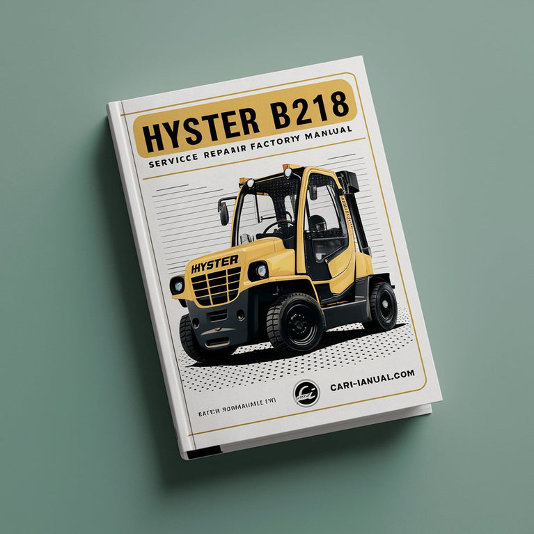 Manuel d'entretien et de réparation du chariot élévateur Hyster B218 (W40Z)