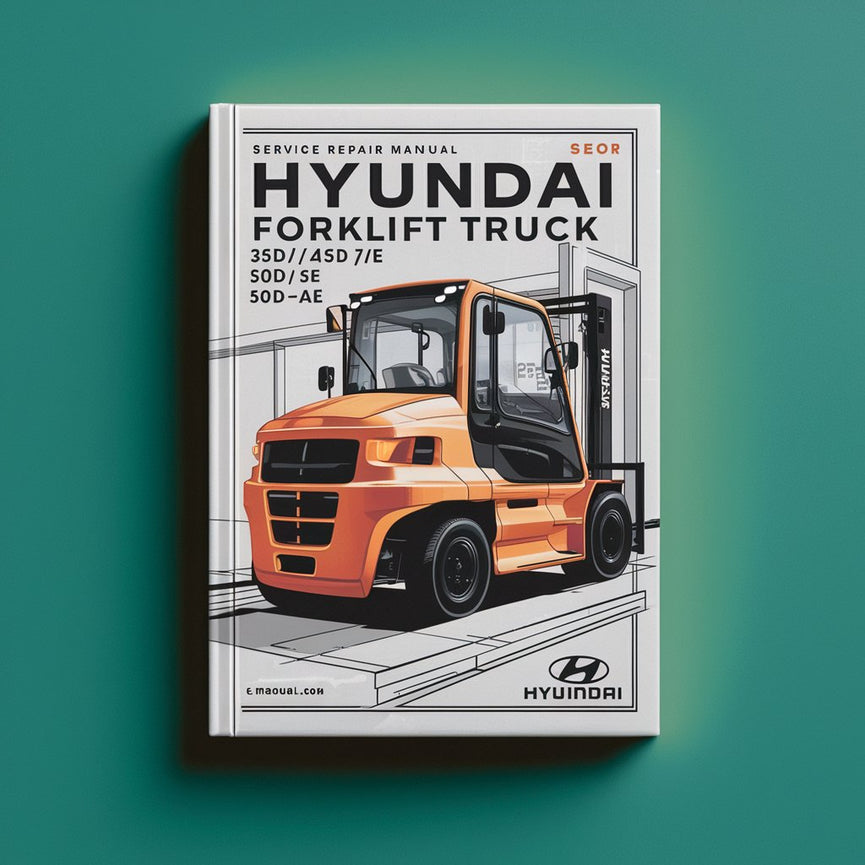 Manual de servicio y reparación de carretillas elevadoras Hyundai 35D/40D/45D-7E 50D-7AE